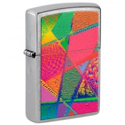ENCENDEDOR ZIPPO PRICE FIGHTER CROMADO DISEÑO PATRÓN RETRO