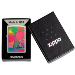 ENCENDEDOR ZIPPO PRICE FIGHTER CROMADO DISEÑO PATRÓN RETRO