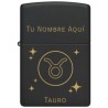 ENCENDEDOR ZIPPO NEGRO MATE CON SIGNO ZODIACAL