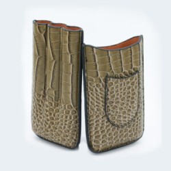 PURERA COLOR GRIS MARRON TEXTURA REPTIL PARA 3 PUROS