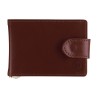 BILLETERA PARK LANE DE PIEL CON MONEY CLIP COLOR CAFE