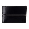 BILLETERA PARK LANE DE PIEL COSTURA CENTRAL COLOR NEGRO