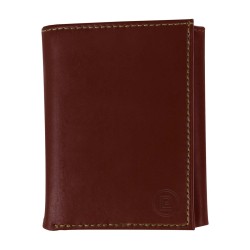 BILLETERA PARK LANE TRIPLE DE PIEL COLOR CAFE