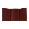 BILLETERA PARK LANE TRIPLE DE PIEL COLOR CAFE