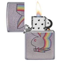 ENCENDEDOR ZIPPO CROMADO ICONO PLAYBOY MULTICOLOR
