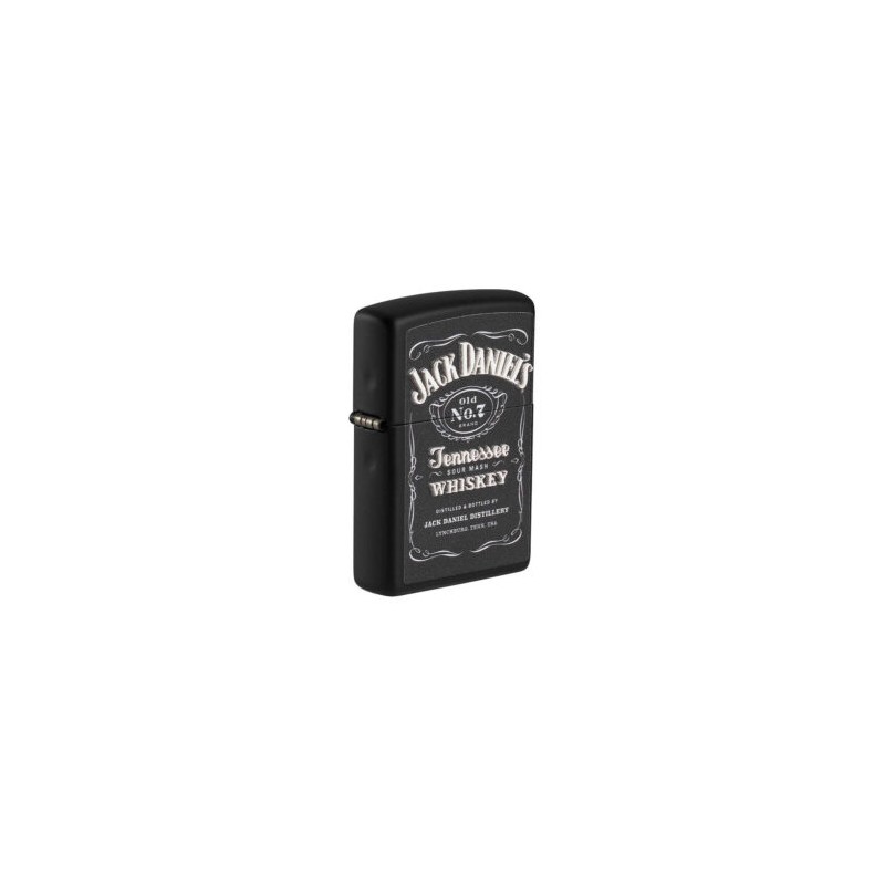 ENCENDEDOR ZIPPO JACK DANIELS NEGRO CON TEXTURA