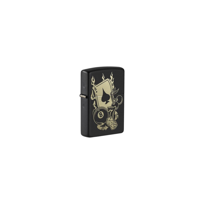 ENCENDEDOR ZIPPO NEGRO MATE APUESTAS