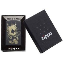 ENCENDEDOR ZIPPO NEGRO MATE APUESTAS