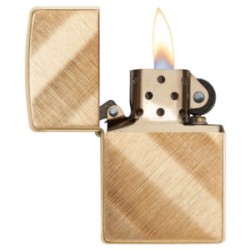 ENCENDEDOR ZIPPO TEJIDO DIAGONAL DORADO