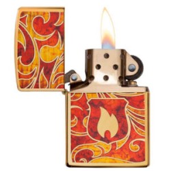 ENCENDEDOR ZIPPO DORADO ESCUDO