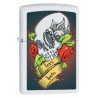 ENCENDEDOR ZIPPO BLANCO CRANEO AMOR Y ODIO