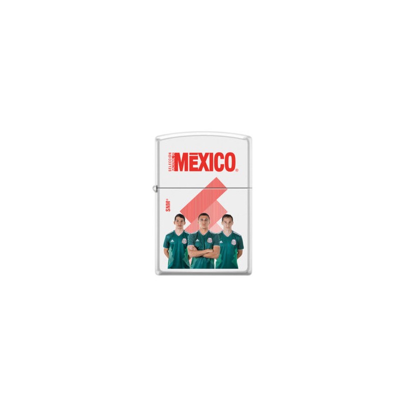ENCENDEDOR ZIPPO BLANCO SNM JUGADORES CHUCKY, HECTOR MORENO  Y GUARDADO