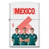 ENCENDEDOR ZIPPO BLANCO SNM JUGADORES CHUCKY, HECTOR MORENO  Y GUARDADO