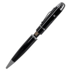 BOLIGRAFO PARK LANE DE METAL COLOR NEGRO CON LASER Y USB