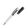 BOLIGRAFO PARK LANE DE METAL CON PU COLOR BLANCO USB 4GB