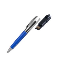 BOLIGRAFO PARK LANE DE METAL CON PU COLOR AZUL USB 4GB