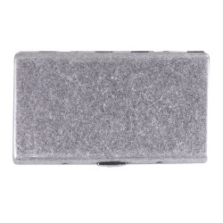 CIGARRERA METALICA DISEÑO ANTIQUE COLOR GRIS