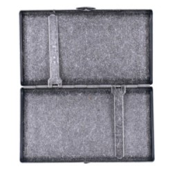 CIGARRERA METALICA DISEÑO ANTIQUE COLOR GRIS