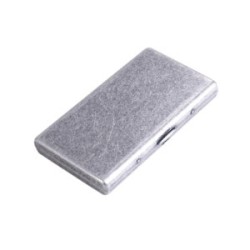 CIGARRERA METALICA DISEÑO ANTIQUE COLOR GRIS