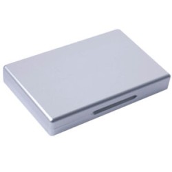 CIGARRERA METALICA DE 100 MM PARA 7 CIGARROS COLOR PLATEADO