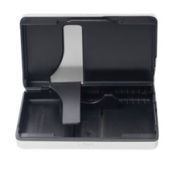 CIGARRERA METALICA DE 100 MM CON DISPENSADOR COLOR BLANCO