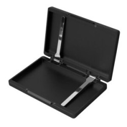 CIGARRERA METALICA DE 100 MM PARA 20 CIGARROS COLOR NEGRO