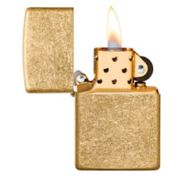 ENCENDEDOR ZIPPO COLOR DORADO TUMBLED BRASS