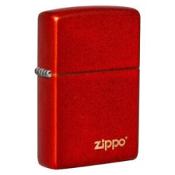 ENCENDEDOR ZIPPO ROJO METALICO LOGO ZIPPO