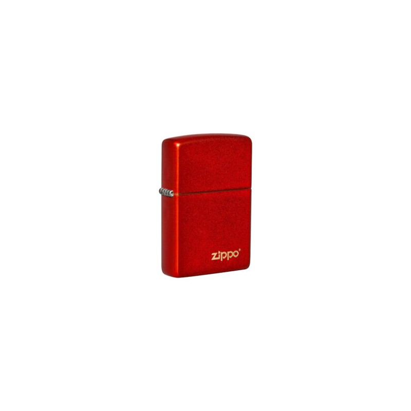 ENCENDEDOR ZIPPO ROJO METALICO LOGO ZIPPO