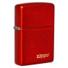 ENCENDEDOR ZIPPO ROJO METALICO LOGO ZIPPO