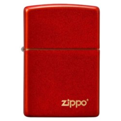 ENCENDEDOR ZIPPO ROJO METALICO LOGO ZIPPO
