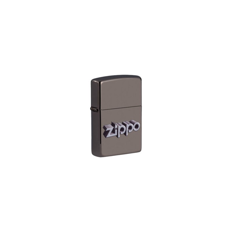 ENCENDEDOR ZIPPO BLACK ICE LOGO ZIPPO IMPRESO TIPO 3D