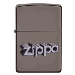 ENCENDEDOR ZIPPO BLACK ICE LOGO ZIPPO IMPRESO TIPO 3D