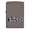 ENCENDEDOR ZIPPO BLACK ICE LOGO ZIPPO IMPRESO TIPO 3D