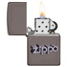 ENCENDEDOR ZIPPO BLACK ICE LOGO ZIPPO IMPRESO TIPO 3D