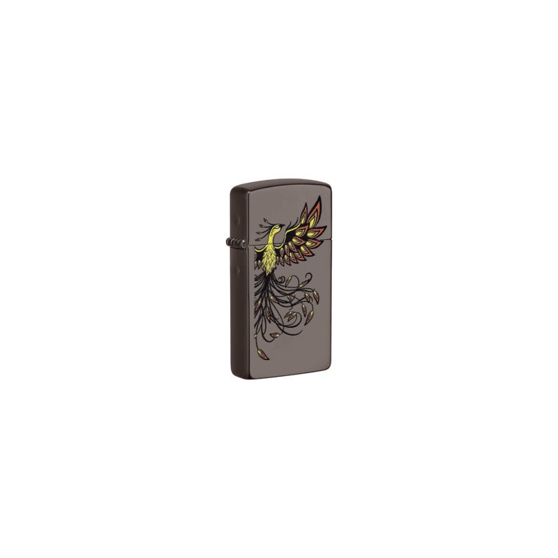 ENCENDEDOR ZIPPO BLACK ICE SLIM VUELO DE AVE FENIX