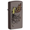 ENCENDEDOR ZIPPO BLACK ICE SLIM VUELO DE AVE FENIX