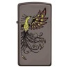 ENCENDEDOR ZIPPO BLACK ICE SLIM VUELO DE AVE FENIX