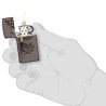 ENCENDEDOR ZIPPO BLACK ICE SLIM VUELO DE AVE FENIX
