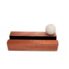 BASE DE MADERA PARA CELULAR CON PELOTA PORTA PLUMA GOLF