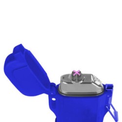 ENCENDEDOR KRYPTON COLOR AZUL CON USB INTEGRADO Y LAMPARA