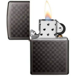 ENCENDEDOR ZIPPO CUADROS NEGROS