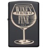 ENCENDEDOR ZIPPO EL VINO ES FINO