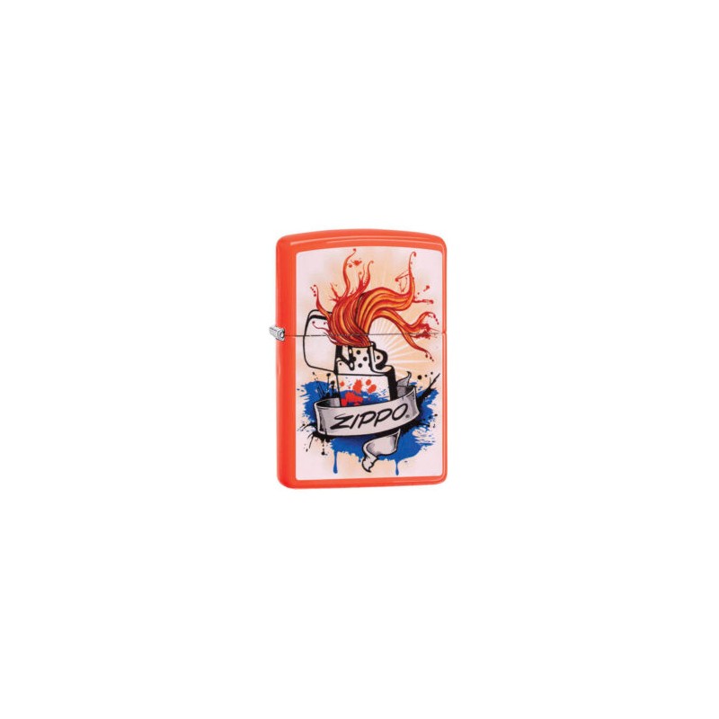 ENCENDEDOR ZIPPO SPLASH NARANJA