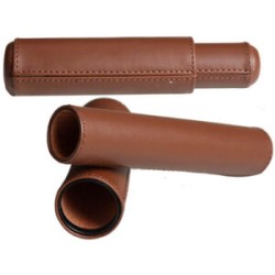 PORTAPUROS INDIVIDUAL DE PU COLOR CAFÉ