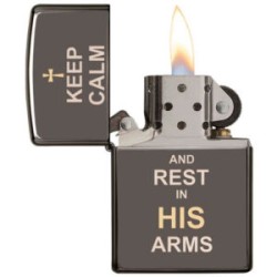 ENCENDEDOR ZIPPO DISEÑO CONSERVA LA CALMA