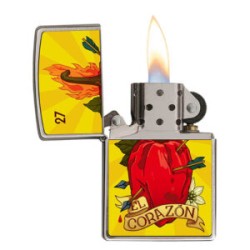 ENCENDEDOR ZIPPO DISEÑA TU MEXICO ARDE CORAZON HABANERO