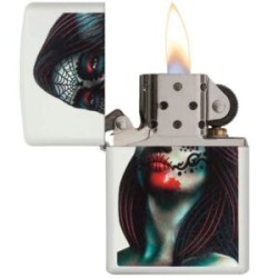 ENCENDEDOR ZIPPO MUJER CON ROSTRO PINTADO