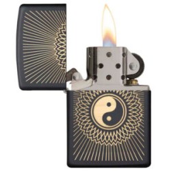 ENCENDEDOR ZIPPO NEGRO YIN YANG