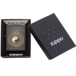 ENCENDEDOR ZIPPO NEGRO YIN YANG